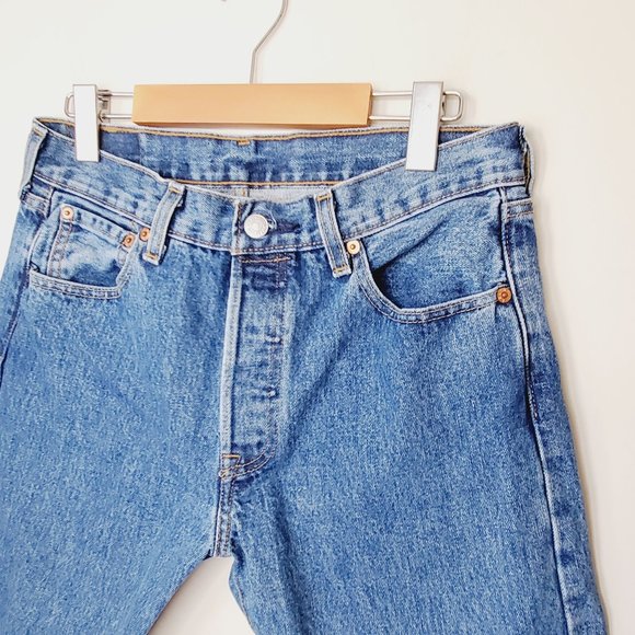 LEVI'S ORIGINAL 501 High Rise Straight Leg Jeans - Picture 5 of 11